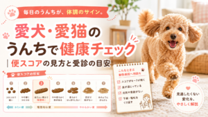 愛犬・愛猫のうんちで健康チェック｜便スコアの見方と受診の目安