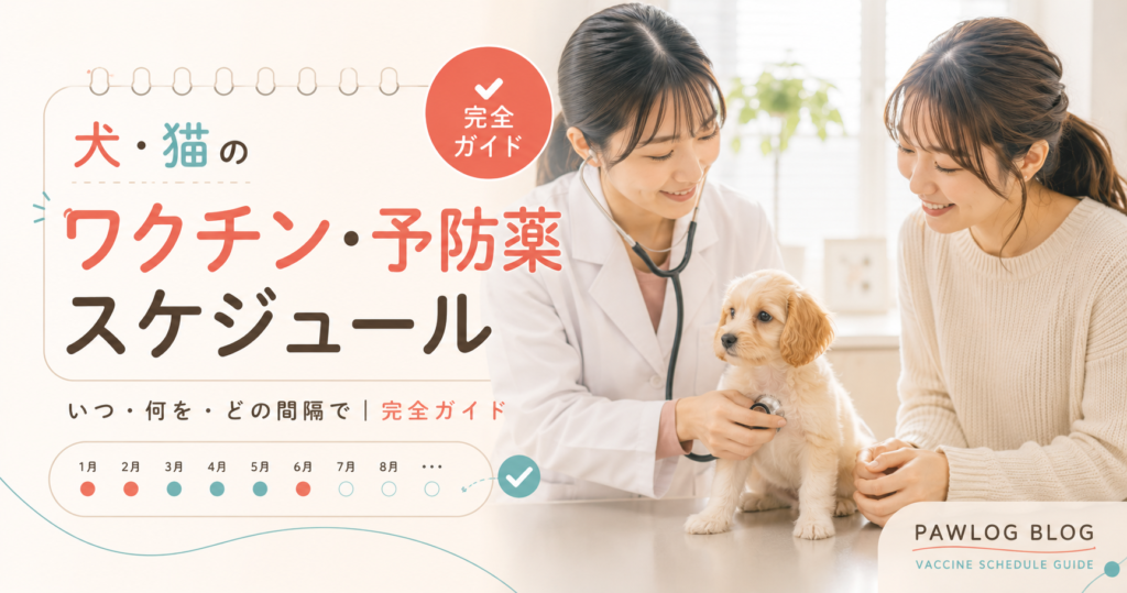 犬・猫のワクチン・予防薬スケジュール完全ガイド